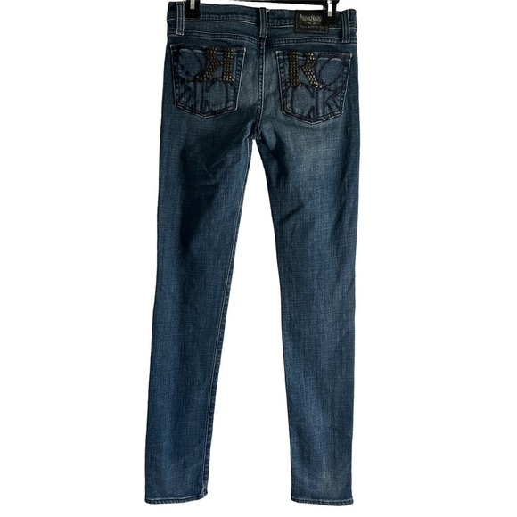 Rock & Republic Size 27‎ Ollie Studded Embellished Straight Leg Denim Jeans - Picture 2 of 8